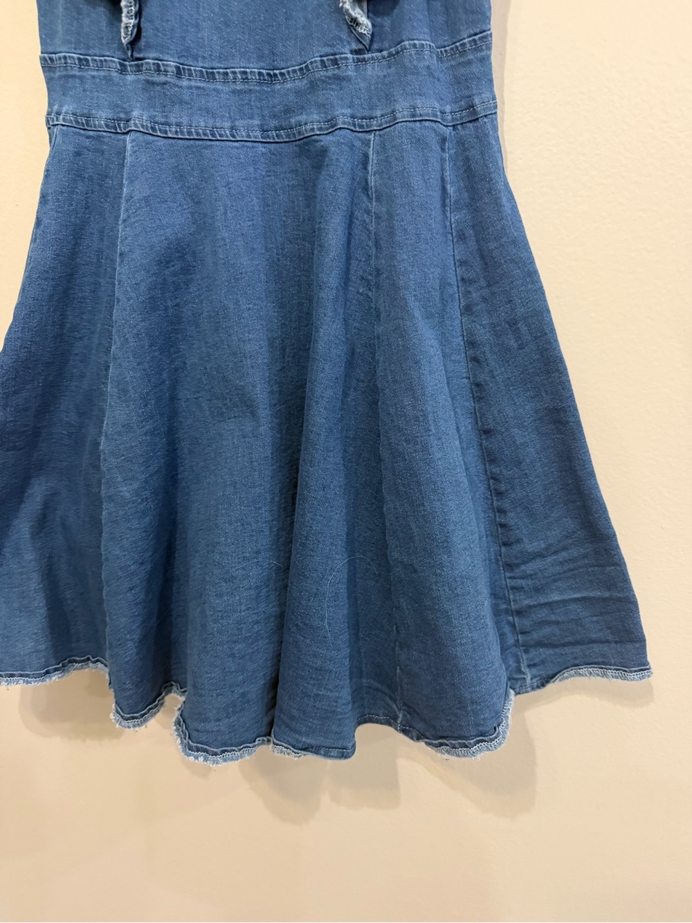 Utcoco Ruffle Denim Mini Dress - Picture 3 of 9